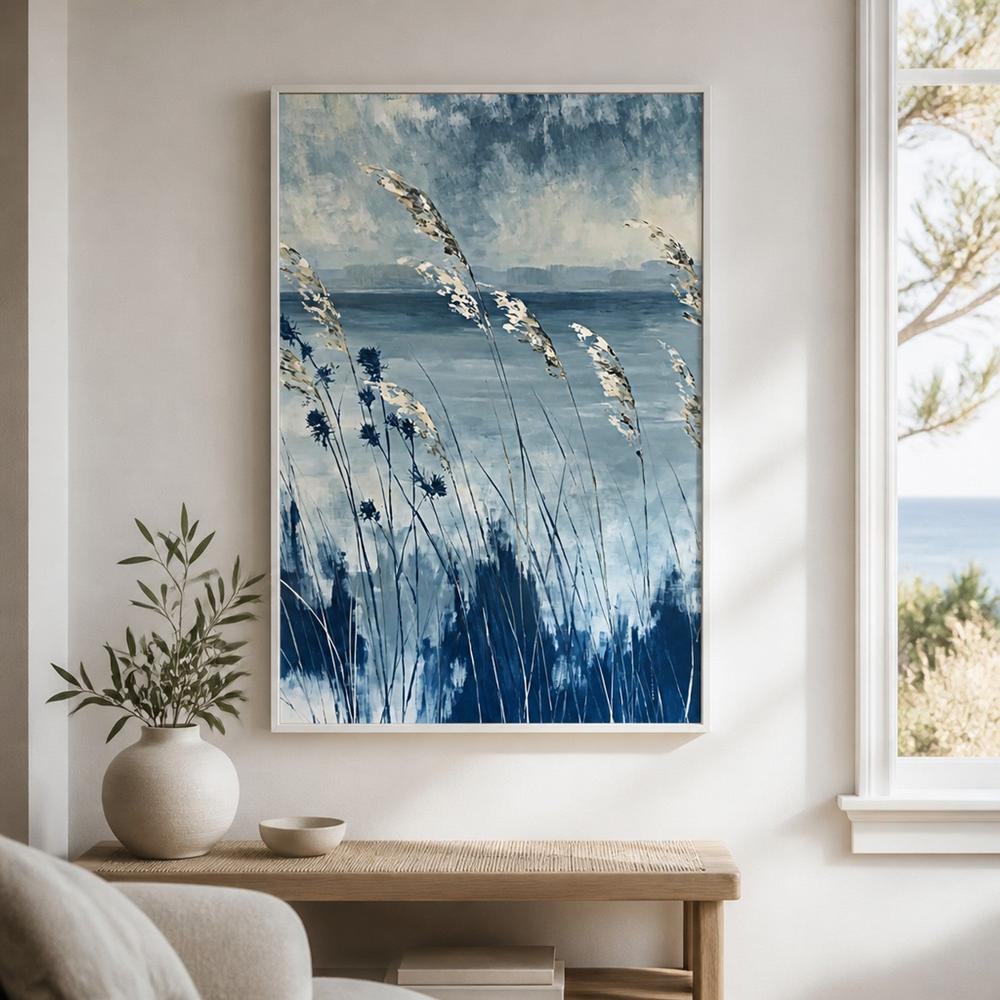 Dune Oats Coastal Sky-by-Chromatic Storm Studio-wall-art-print-canvas-poster-framed-Gioia