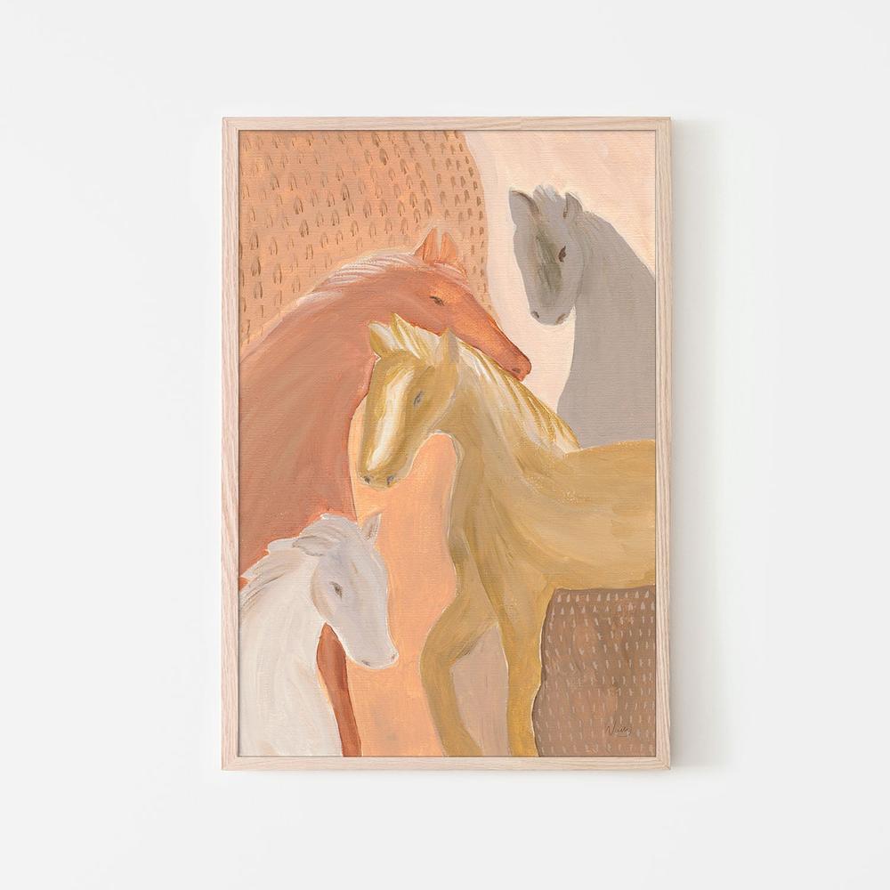 Dustborn Stallions, Style B-by-Nikita Jariwala-wall-art-print-canvas-poster-framed-Gioia