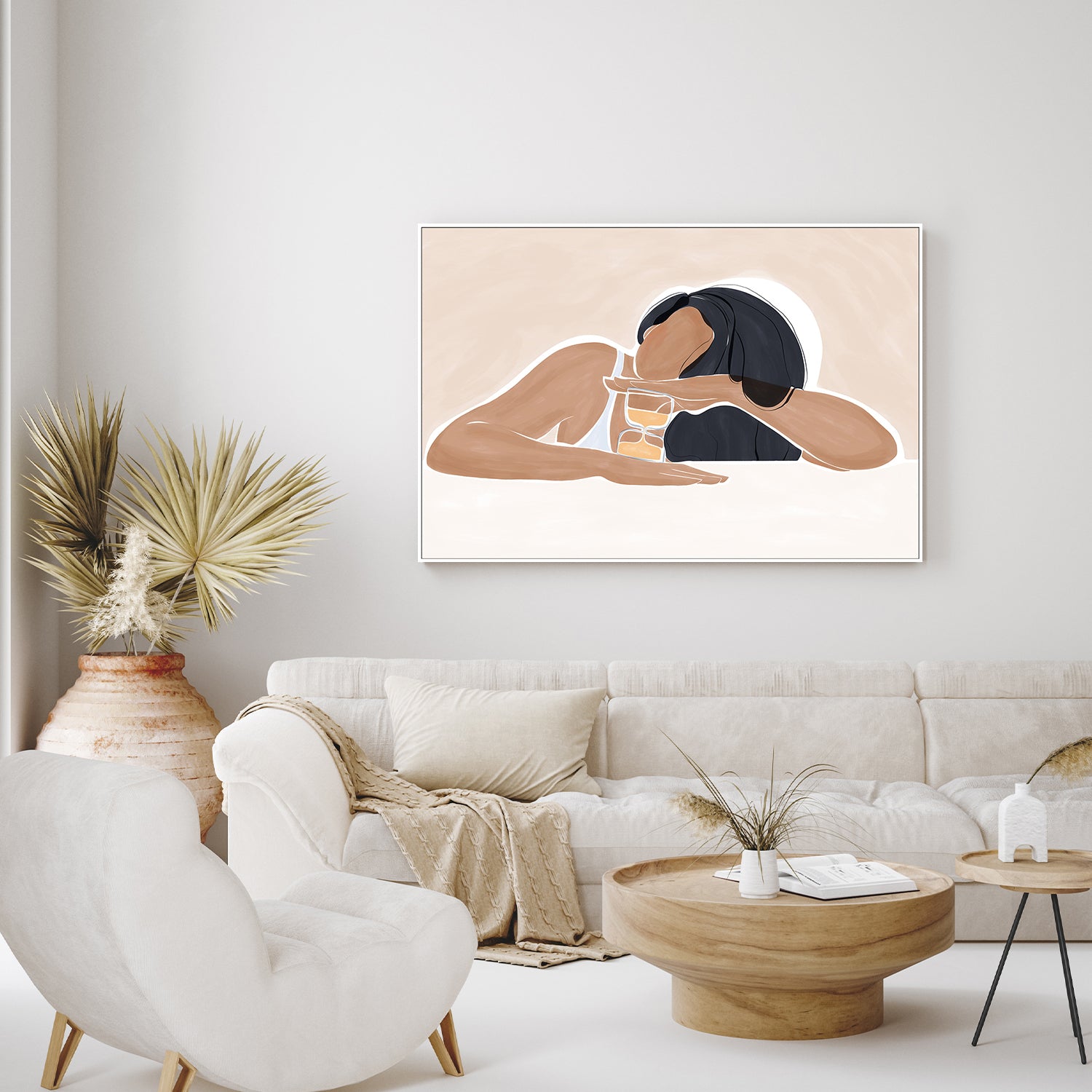 Woman With a Magic Hourglass