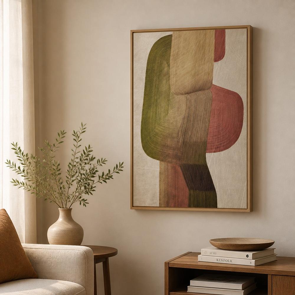 Earthy Abstract Shapes-by-Alma-wall-art-print-canvas-poster-framed-Gioia
