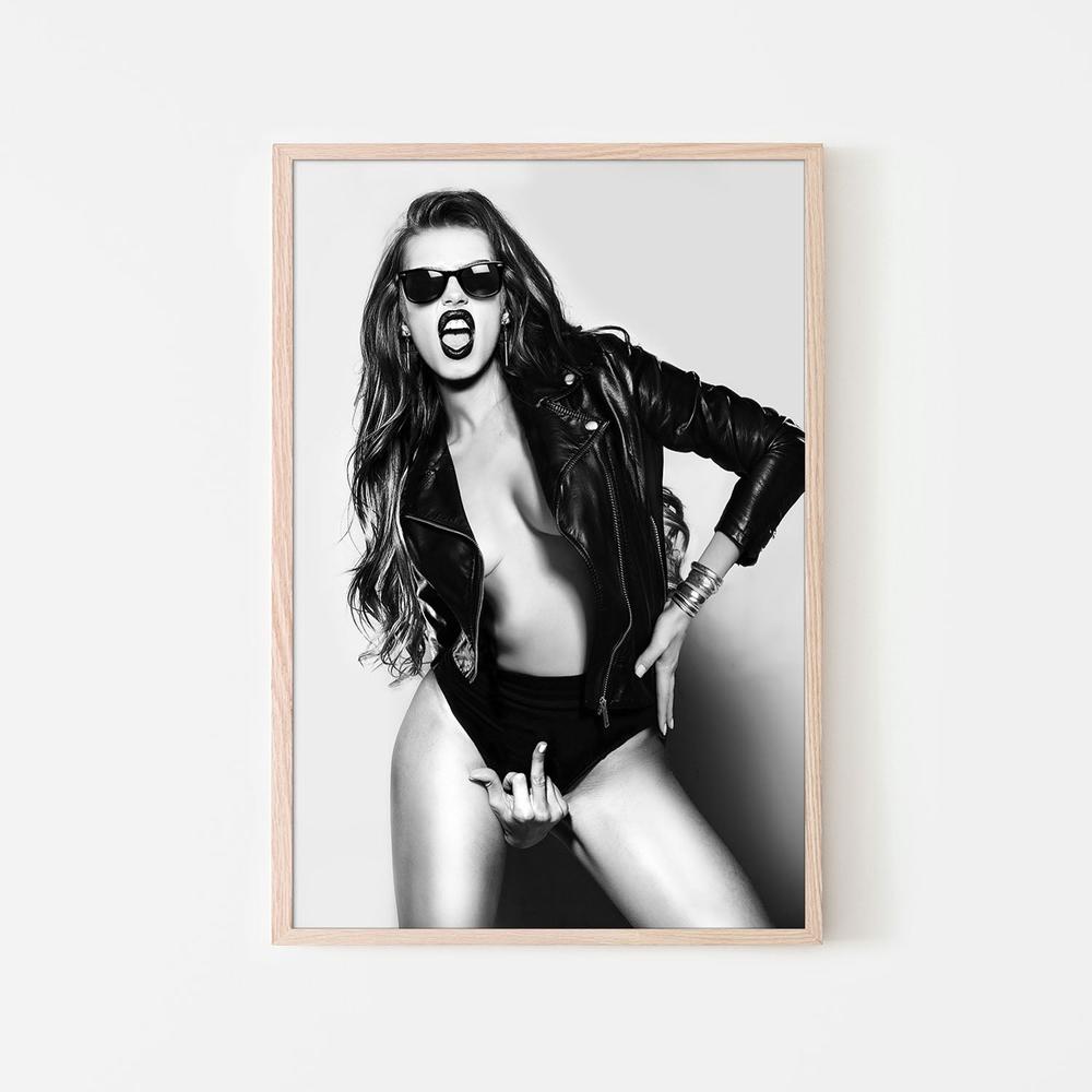 Edgy Rocker Attitude-by-David Drake-wall-art-print-canvas-poster-framed-Gioia