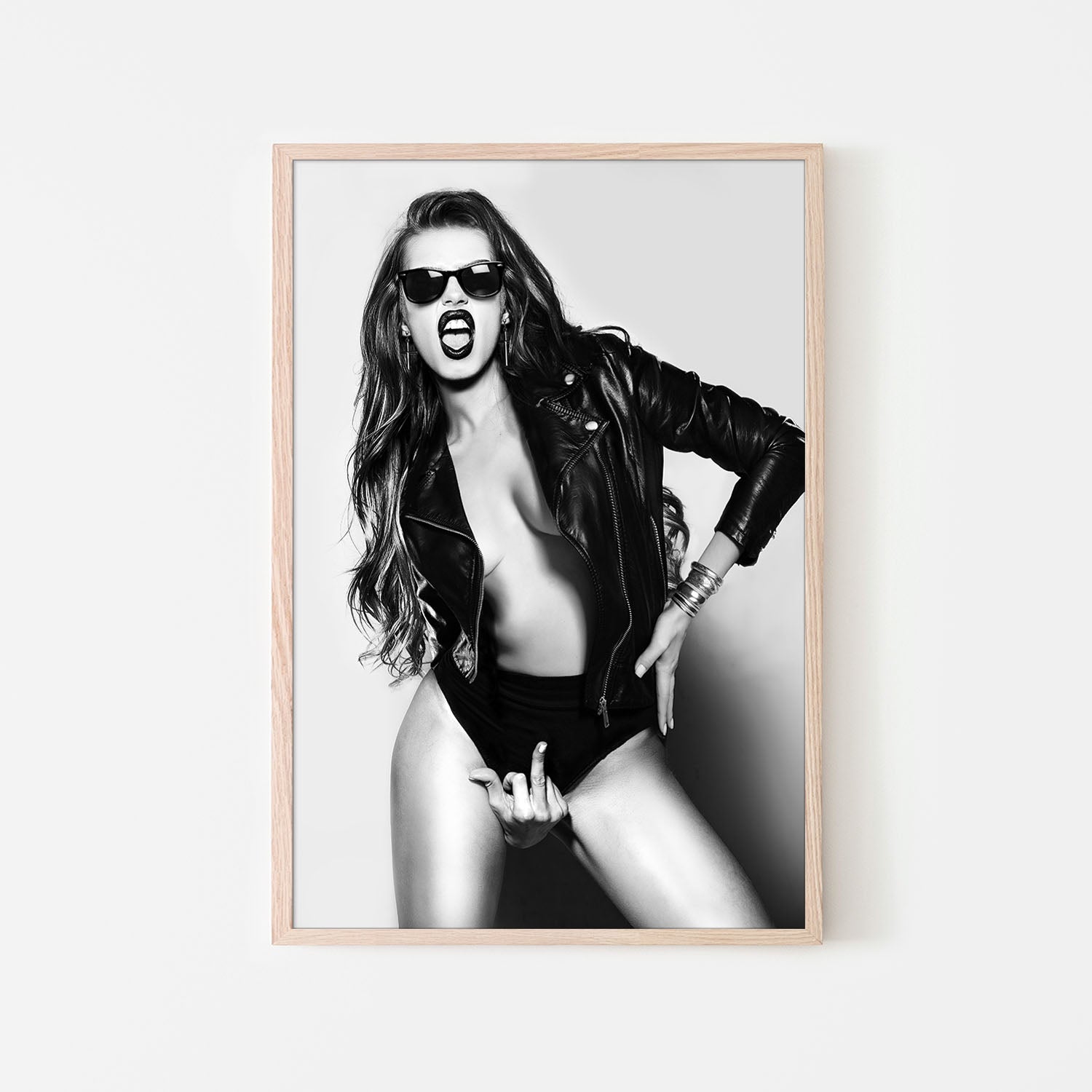 Edgy Rocker Attitude-by-David Drake-wall-art-print-canvas-poster-framed-Gioia