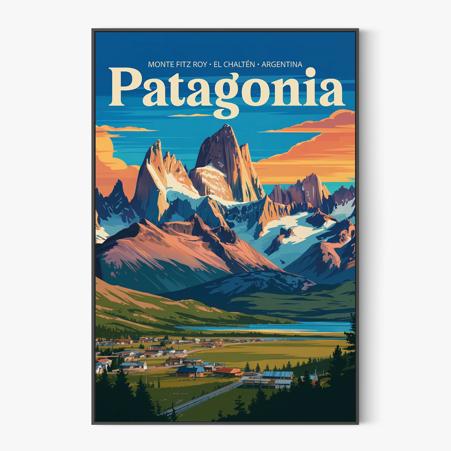 El ChaltAcn Valley Glow-by-Andreas Magnusson-wall-art-print-canvas-poster-framed-Gioia