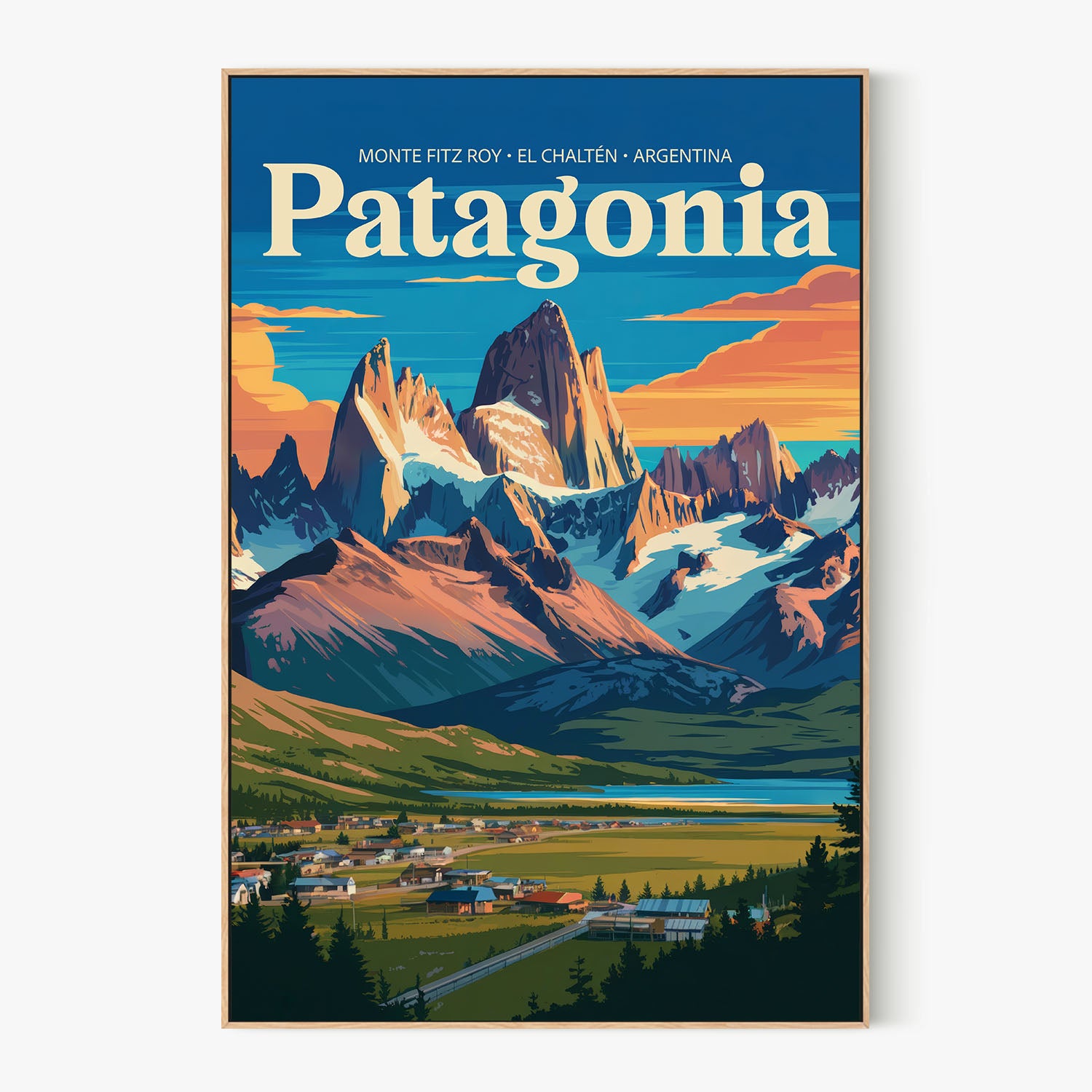 El ChaltAcn Valley Glow-by-Andreas Magnusson-wall-art-print-canvas-poster-framed-Gioia