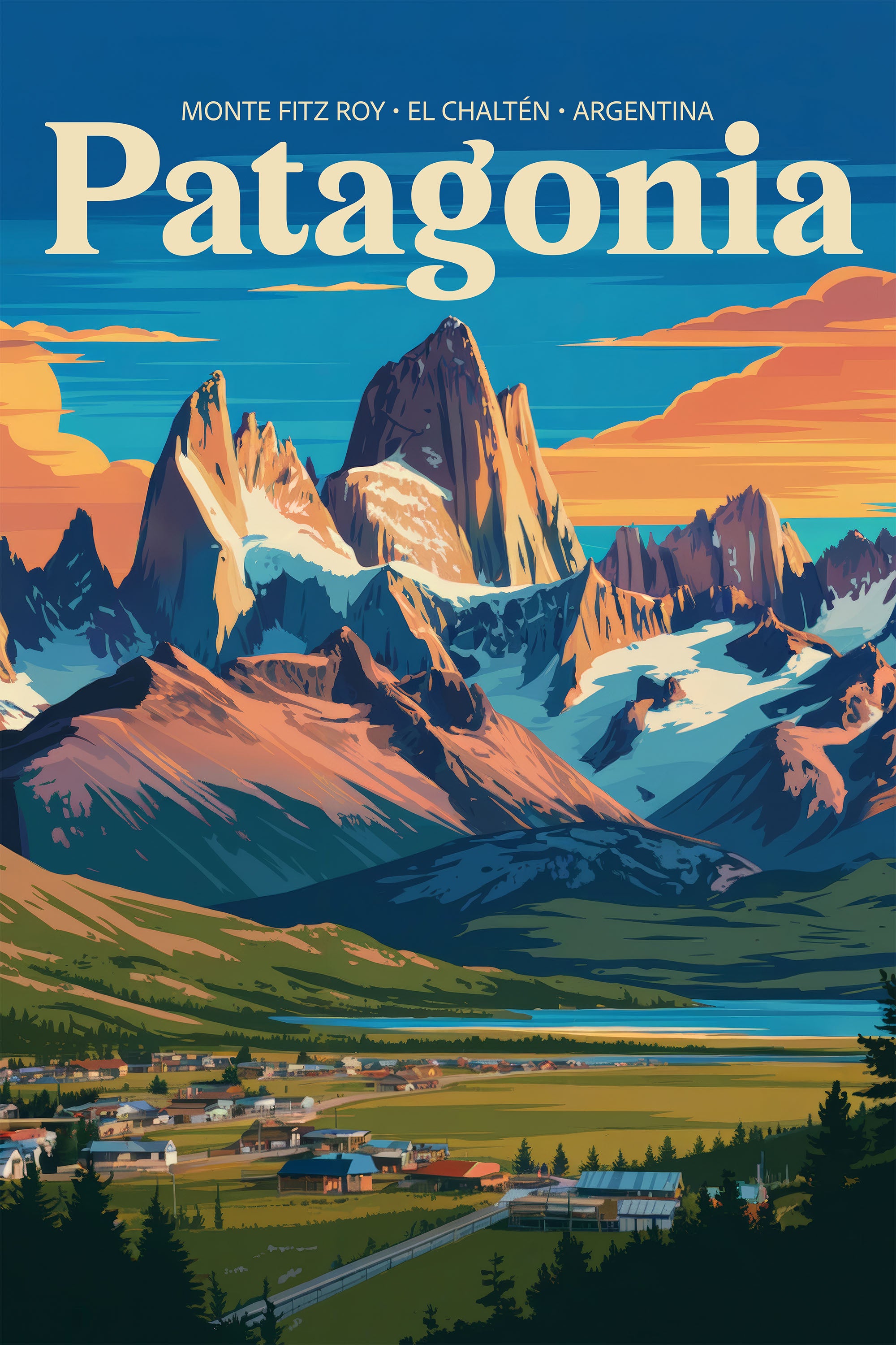 El ChaltAcn Valley Glow-by-Andreas Magnusson-wall-art-print-canvas-poster-framed-Gioia