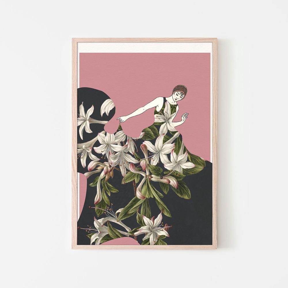 Elegant Floral Fashion-by-Wild Violets-wall-art-print-canvas-poster-framed-Gioia