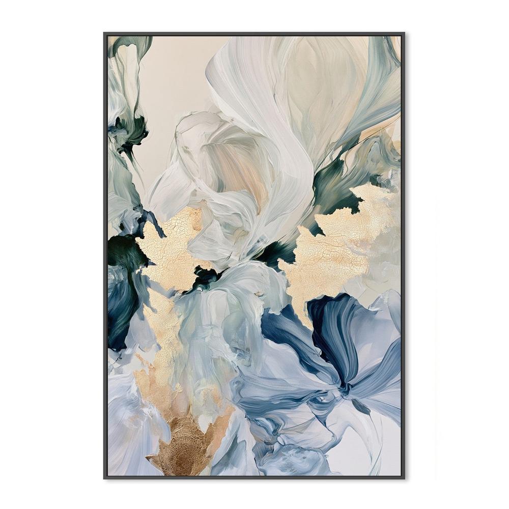 Elegant Gilded Floral Abstract-by-Stephanie Jeuffroy-wall-art-print-canvas-poster-framed-Gioia