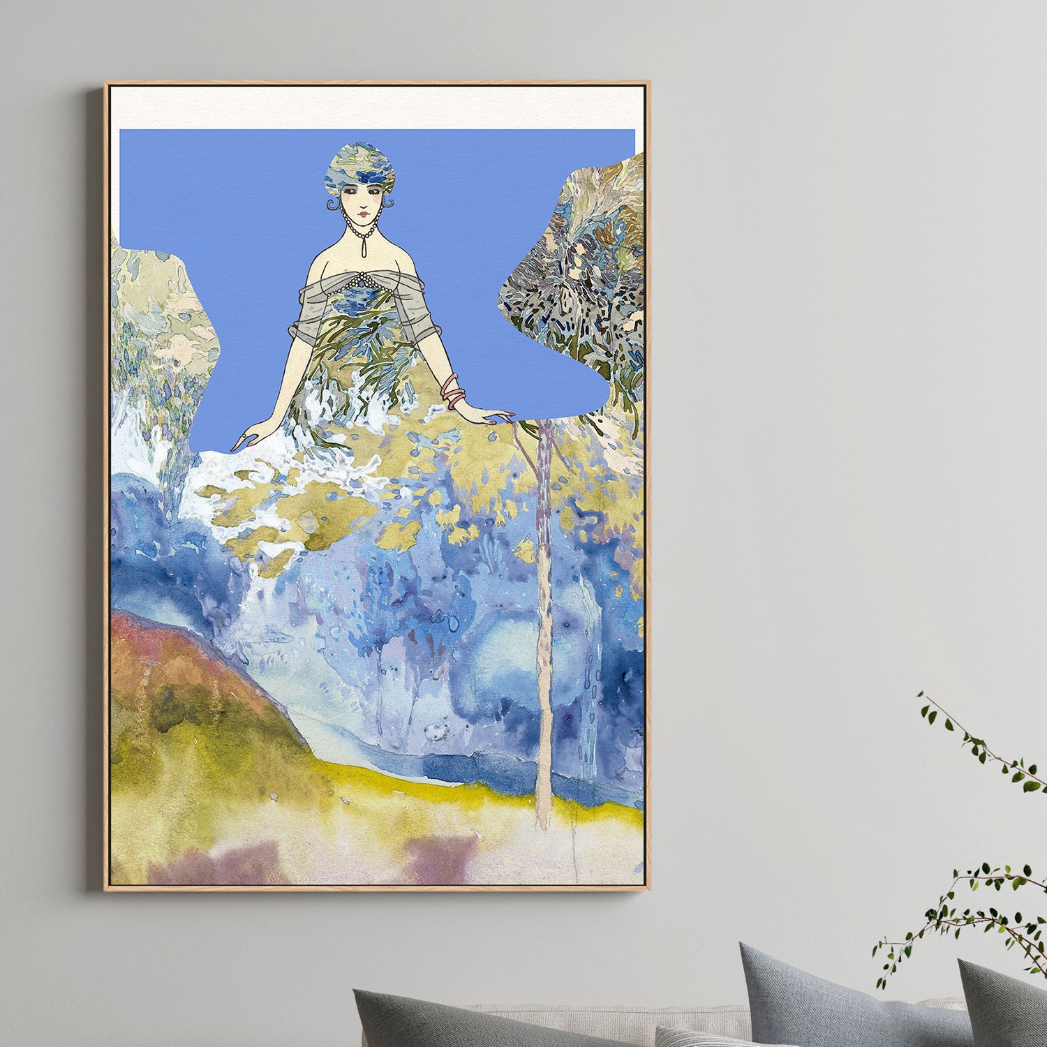 Elegant Lady Dreamscape-by-Wild Violets-wall-art-print-canvas-poster-framed-Gioia