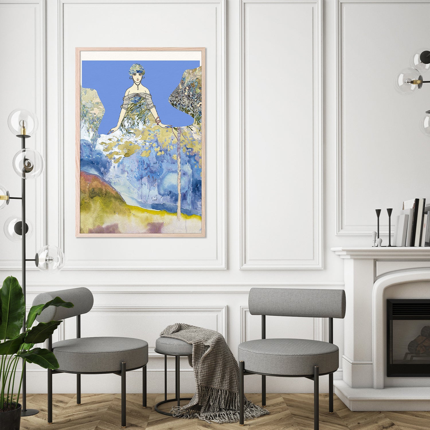 Elegant Lady Dreamscape-by-Wild Violets-wall-art-print-canvas-poster-framed-Gioia