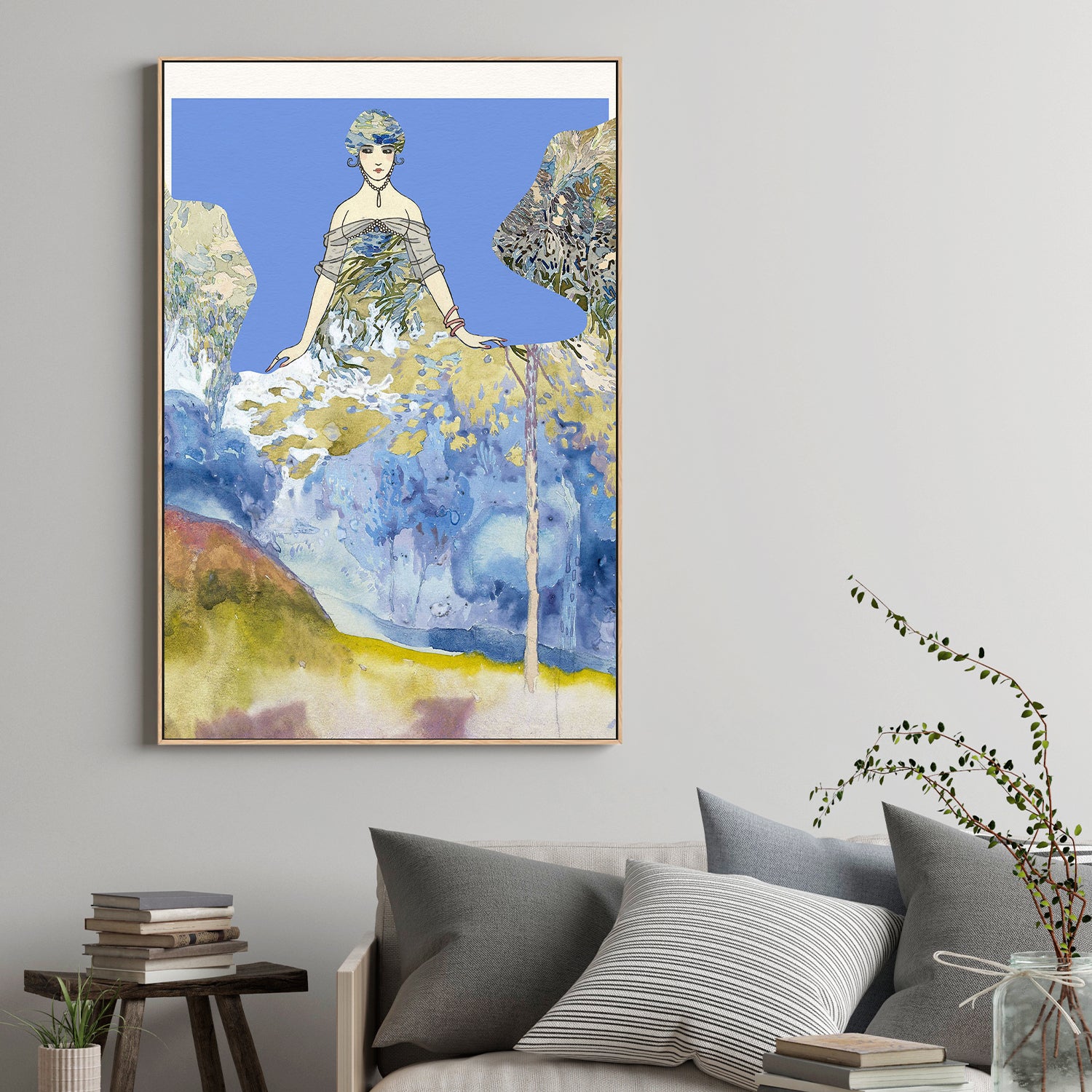 Elegant Lady Dreamscape-by-Wild Violets-wall-art-print-canvas-poster-framed-Gioia