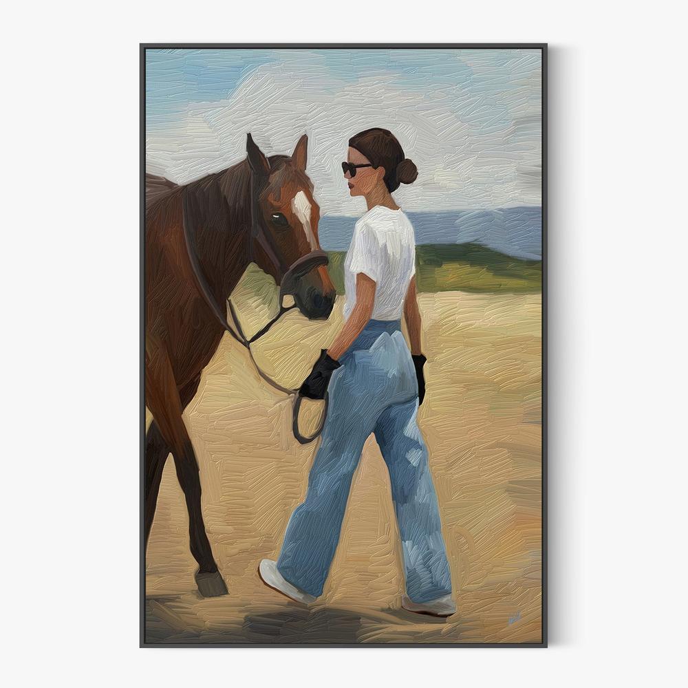 ELLA Y CABALLO-by-Giovanna Gil Alves-wall-art-print-canvas-poster-framed-Gioia