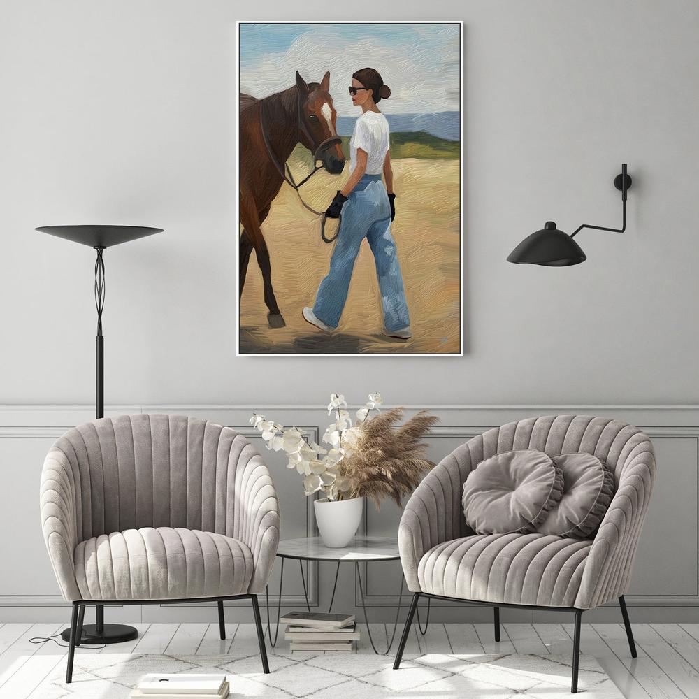 ELLA Y CABALLO-by-Giovanna Gil Alves-wall-art-print-canvas-poster-framed-Gioia