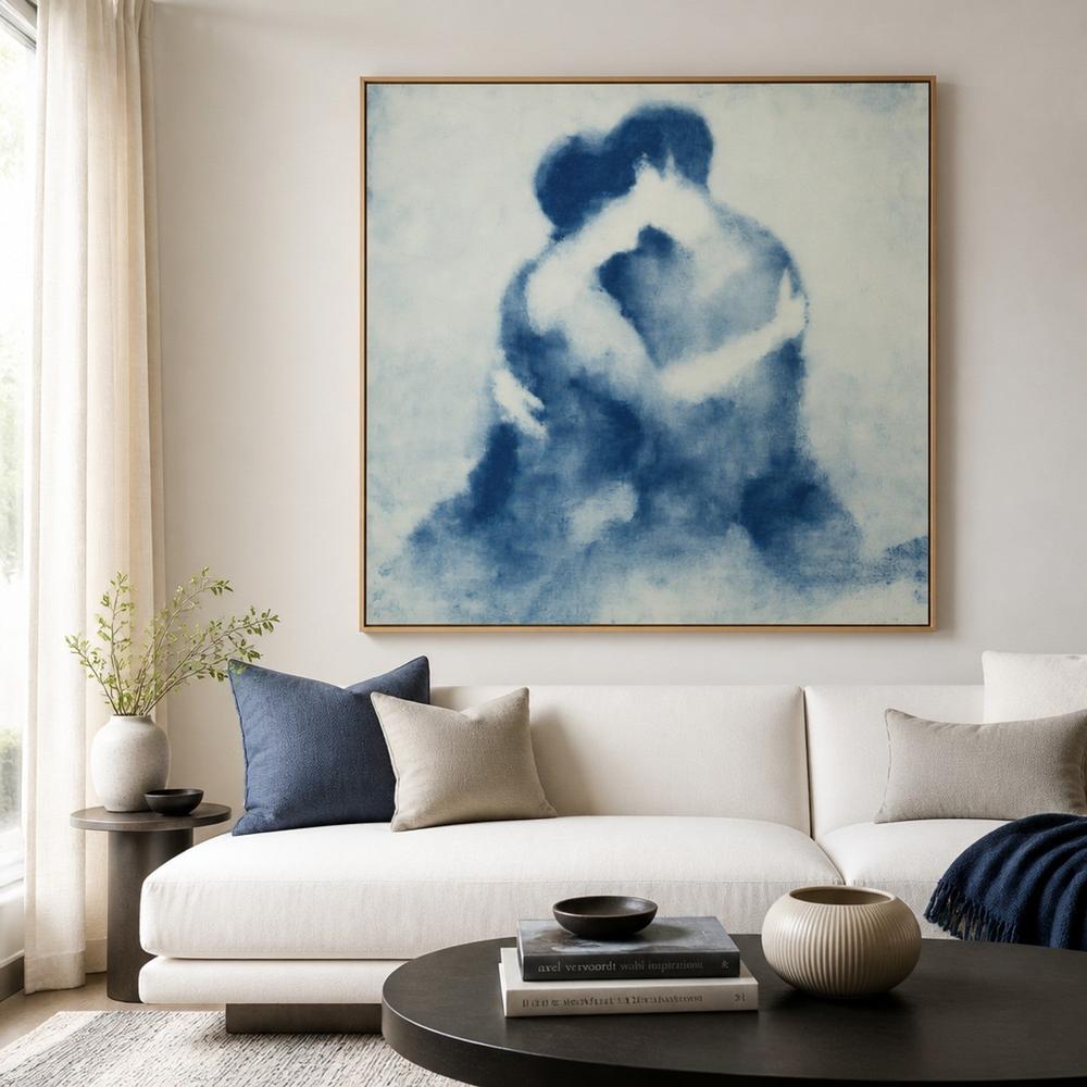Embrace in Blue-by-Chromatic Storm Studio-wall-art-print-canvas-poster-framed-Gioia