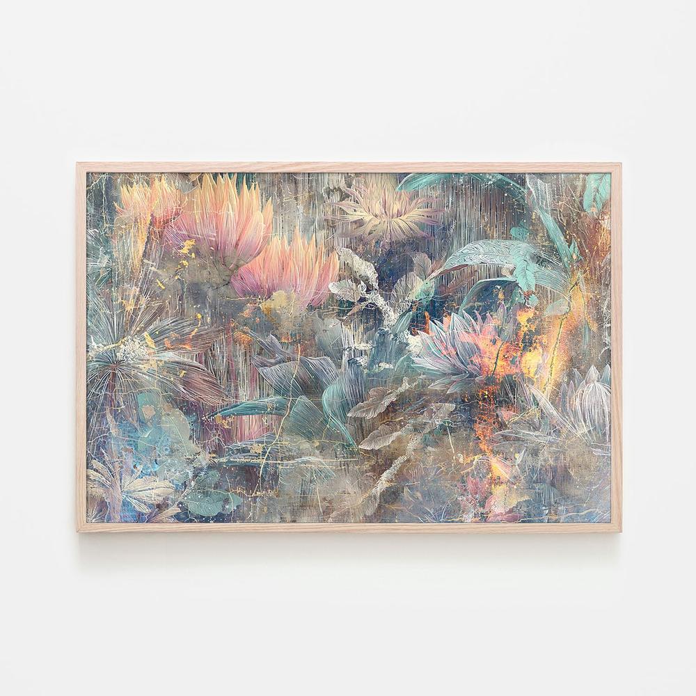 Ethereal Jungle Bloom-by-Rafal Kulik-wall-art-print-canvas-poster-framed-Gioia