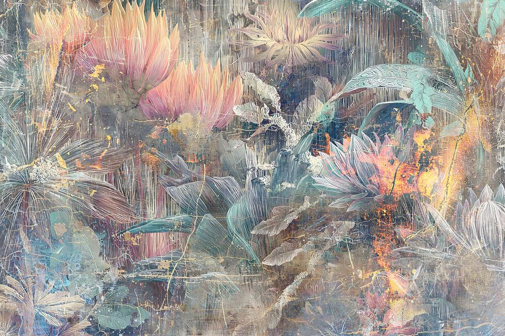 Ethereal Jungle Bloom-by-Rafal Kulik-wall-art-print-canvas-poster-framed-Gioia