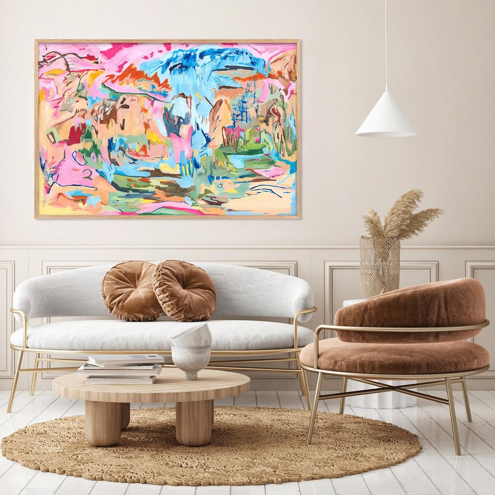 Euphoric Maze-by-Alpana Rai-wall-art-print-canvas-poster-framed-Gioia