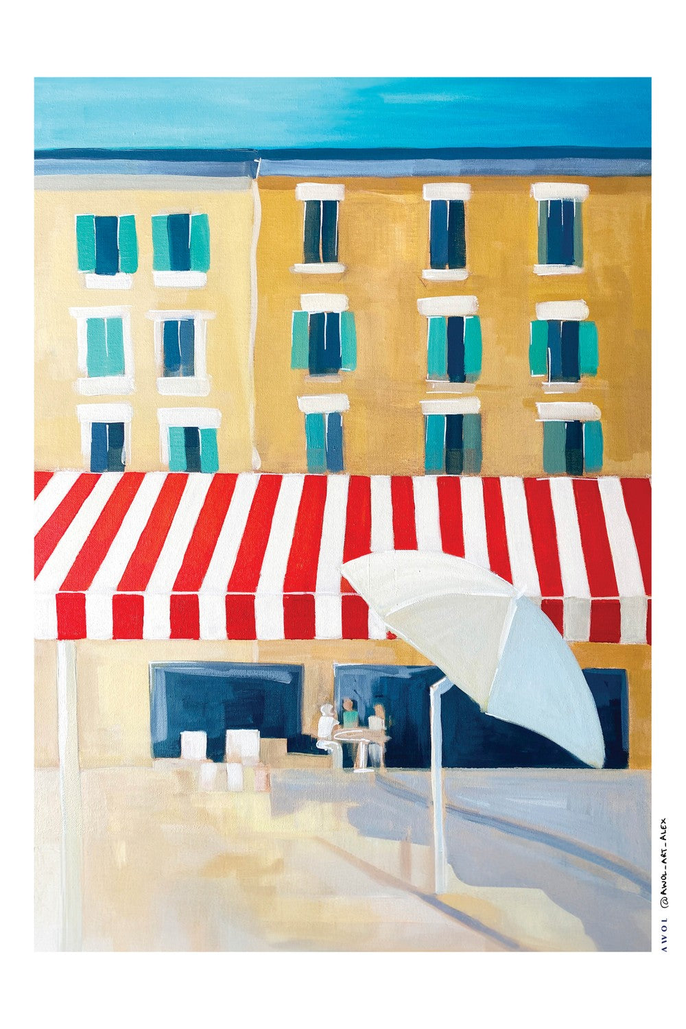 European Cafe Scene-by-Alex Nereuta-wall-art-print-canvas-poster-framed-Gioia