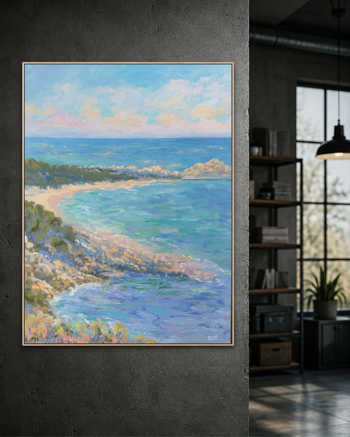 Canal Rocks at Yallingup. Original hand-painted artwork by Meredith Howse.