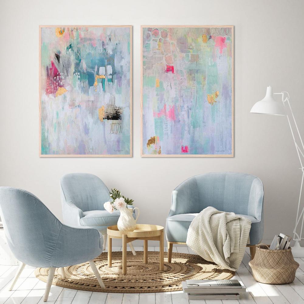 Feels Like Home & Summer House, Set Of 2-by-Mercedes Lopez Charro-wall-art-print-canvas-poster-framed-Gioia