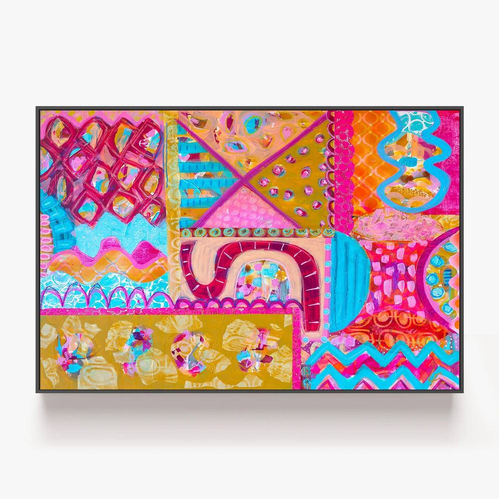 Festival in the Fields-by-Lindy Farley-wall-art-print-canvas-poster-framed-Gioia