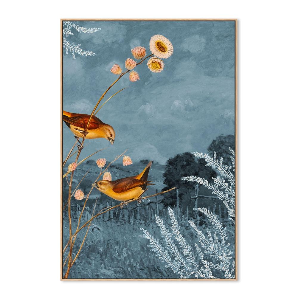 wall-art-print-canvas-poster-framed-Field Birds Blue Sky-4