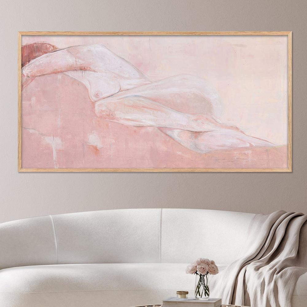 First Nude – Goddess, Forever Enchanted, Dusty Pink-by-Kenneth WH Lee-wall-art-print-canvas-poster-framed-Gioia