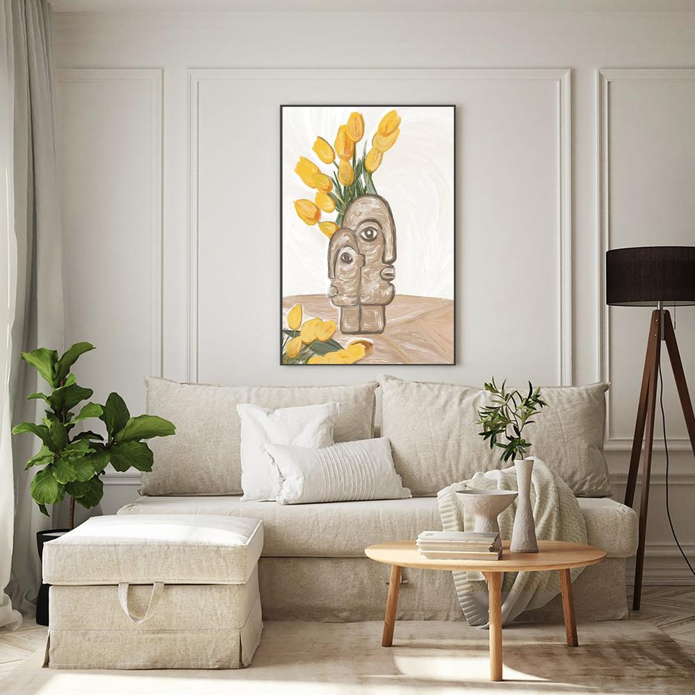 FLOR AMARILLA-by-Giovanna Gil Alves-wall-art-print-canvas-poster-framed-Gioia