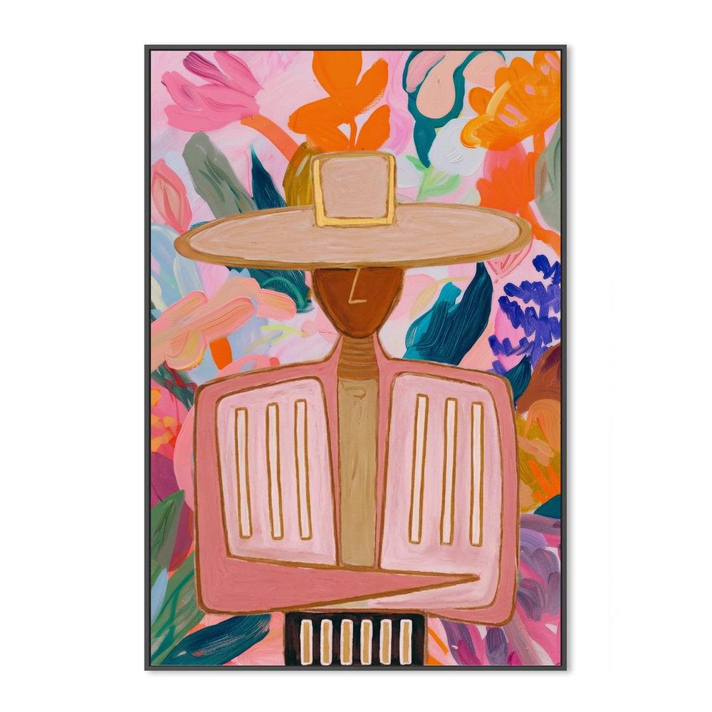 Floral Boho Western cowboy-by-Stephanie Jeuffroy-wall-art-print-canvas-poster-framed-Gioia