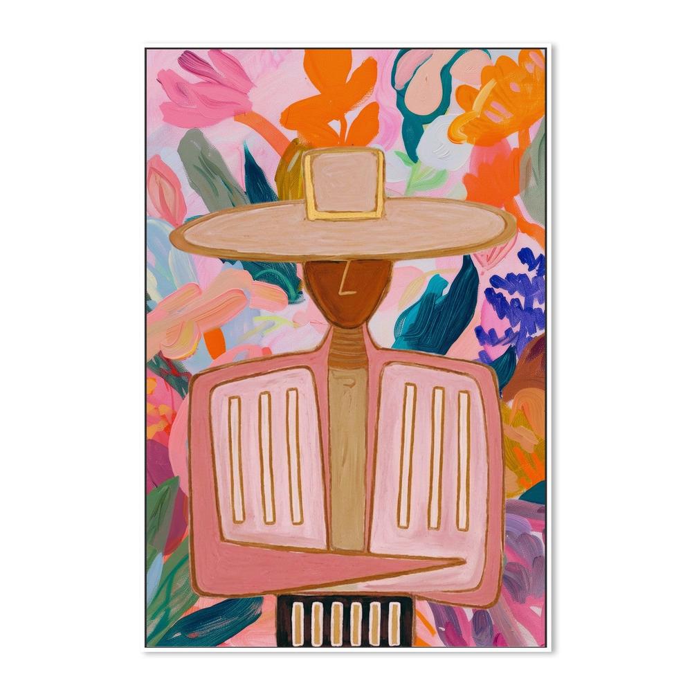 Floral Boho Western cowboy-by-Stephanie Jeuffroy-wall-art-print-canvas-poster-framed-Gioia