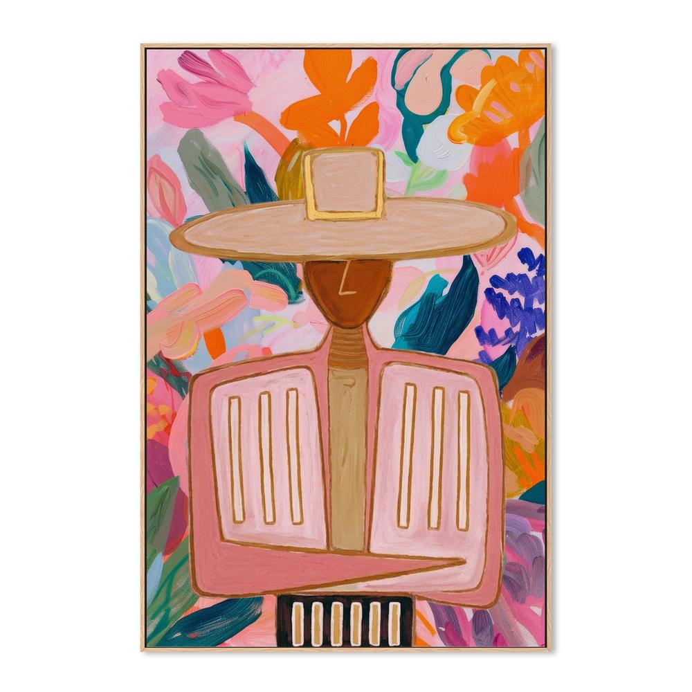 Floral Boho Western cowboy-by-Stephanie Jeuffroy-wall-art-print-canvas-poster-framed-Gioia