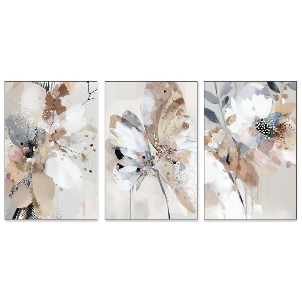 Floral Confetti , Trio, Set Of 3-by-Bella Eve-wall-art-print-canvas-poster-framed-Gioia