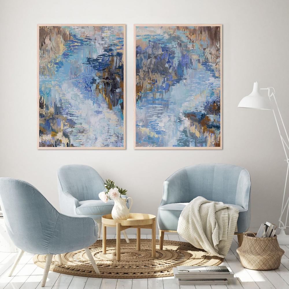 Flow, Style A & B, Set Of 2-by-Jeanette Vertentes-wall-art-print-canvas-poster-framed-Gioia