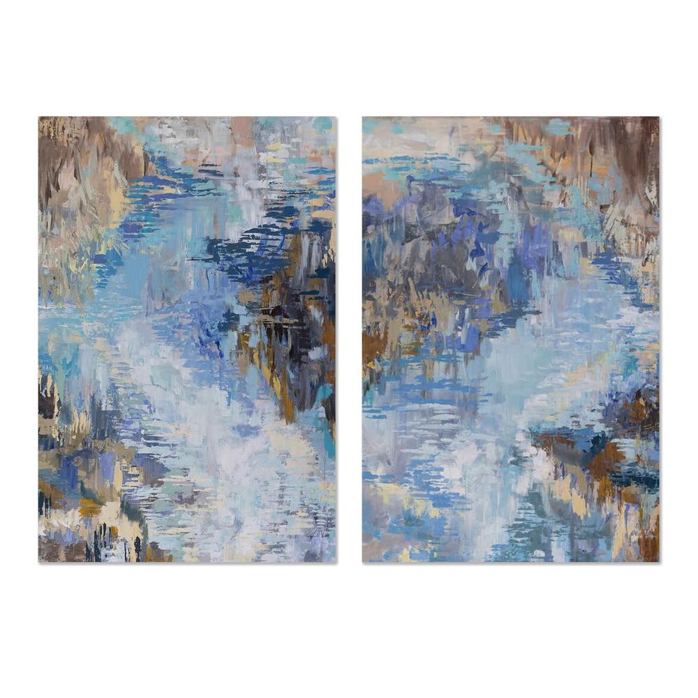 Flow, Style A & B, Set Of 2-by-Jeanette Vertentes-wall-art-print-canvas-poster-framed-Gioia