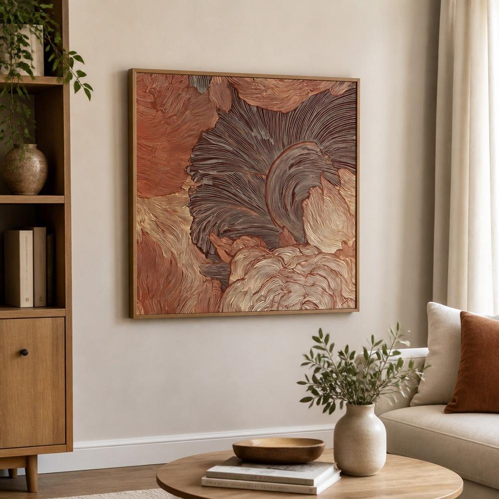 Flowing Earth Tones-by-Alma-wall-art-print-canvas-poster-framed-Gioia