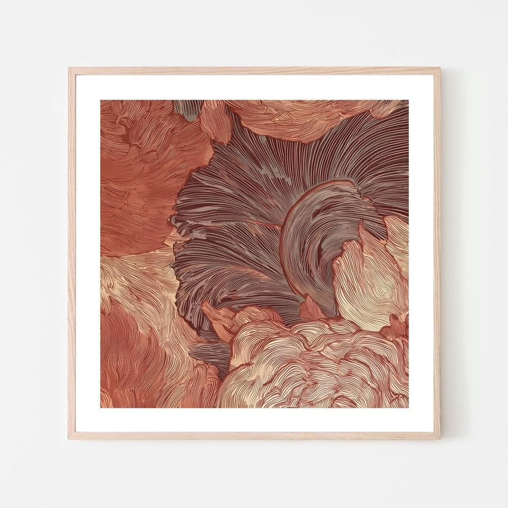 Flowing Earth Tones-by-Alma-wall-art-print-canvas-poster-framed-Gioia