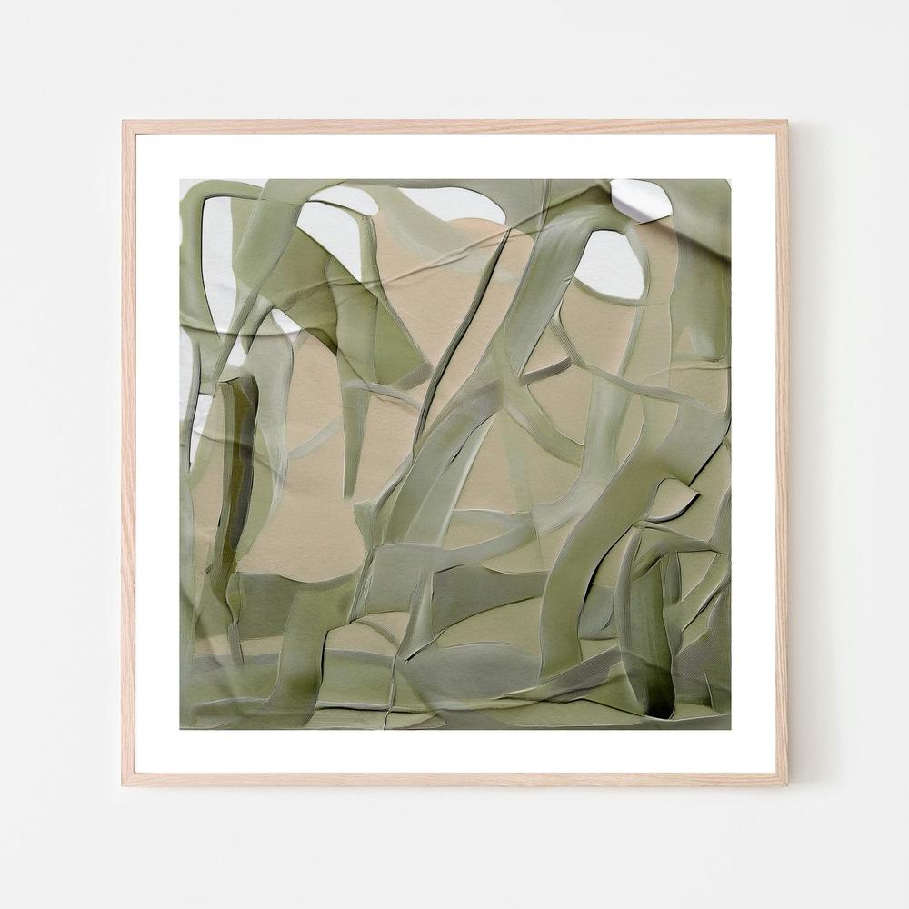 Flowing Organic Shapes-by-Alma-wall-art-print-canvas-poster-framed-Gioia