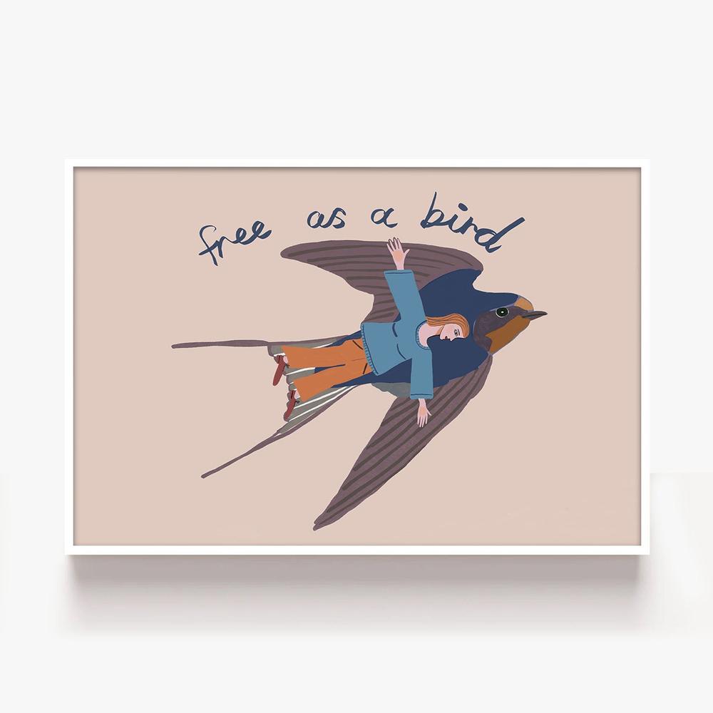 Free as a Bird-by-Sharyn Bursic-wall-art-print-canvas-poster-framed-Gioia