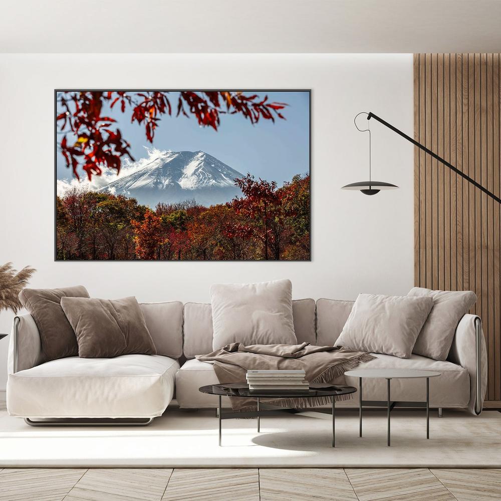 Fuji Autumn Trees-by-Andrew Paranavitana-wall-art-print-canvas-poster-framed-Gioia
