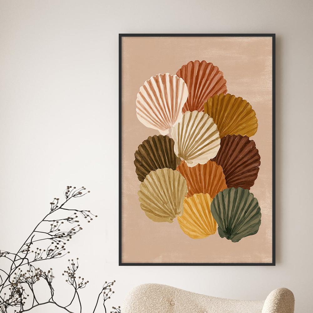 Gathered Shells-by-Lady Hana-wall-art-print-canvas-poster-framed-Gioia