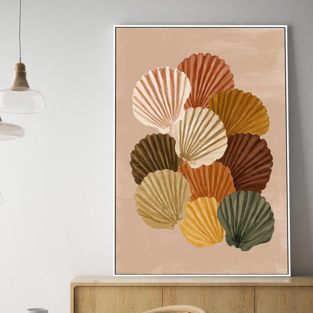 Gathered Shells-by-Lady Hana-wall-art-print-canvas-poster-framed-Gioia
