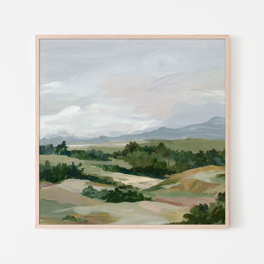 Gentle Hills Under Cloudy Skies-by-Lera-wall-art-print-canvas-poster-framed-Gioia