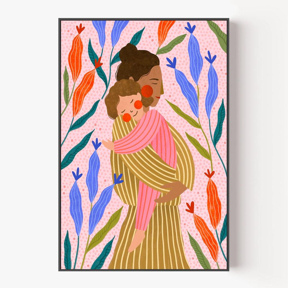 Gentle Mothers Embrace-by-Bea Muller-wall-art-print-canvas-poster-framed-Gioia