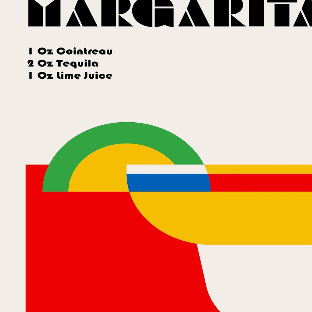 Geometric Margarita Cocktail-by-Retrodrome-wall-art-print-canvas-poster-framed-Gioia