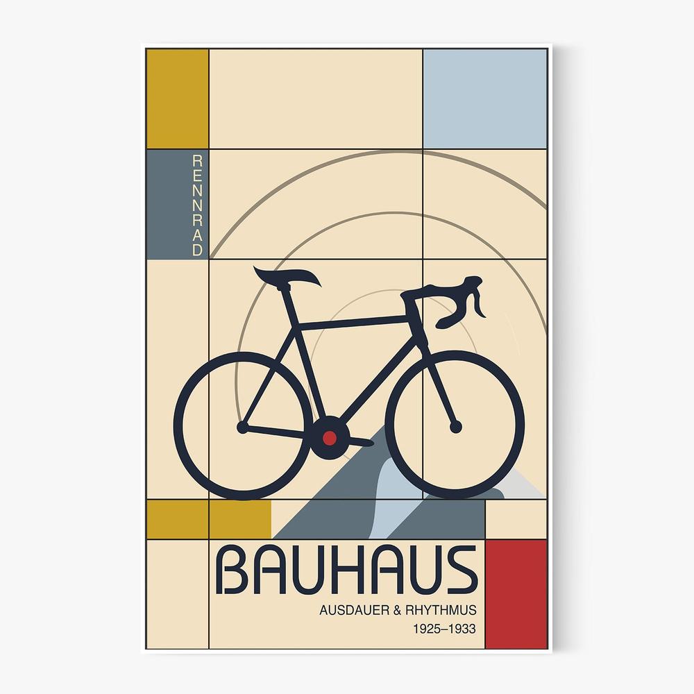Geometric Racing Bicycle-by-Fadil Roze-wall-art-print-canvas-poster-framed-Gioia