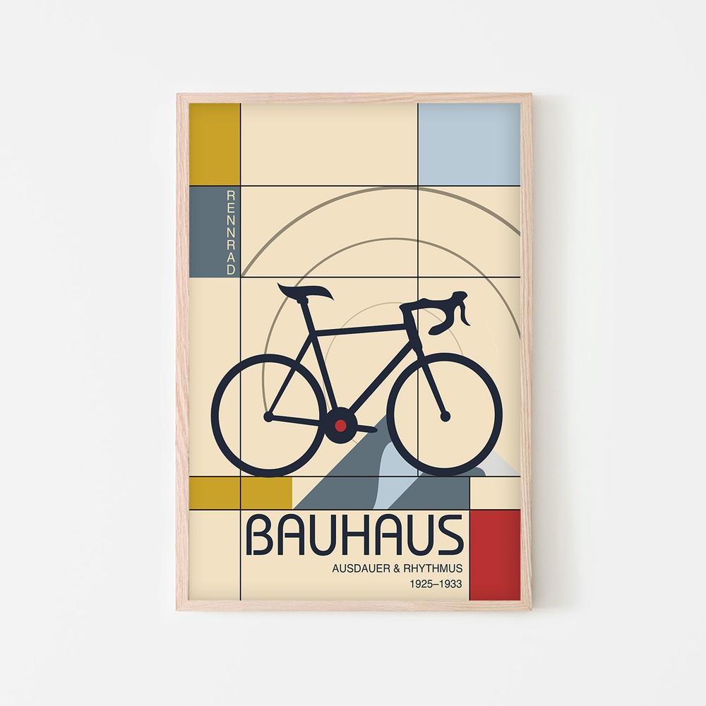 Geometric Racing Bicycle-by-Fadil Roze-wall-art-print-canvas-poster-framed-Gioia