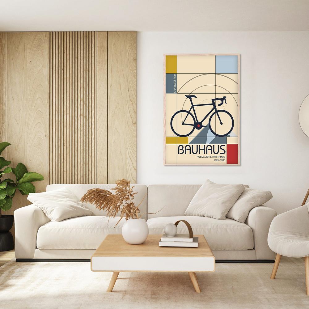 Geometric Racing Bicycle-by-Fadil Roze-wall-art-print-canvas-poster-framed-Gioia