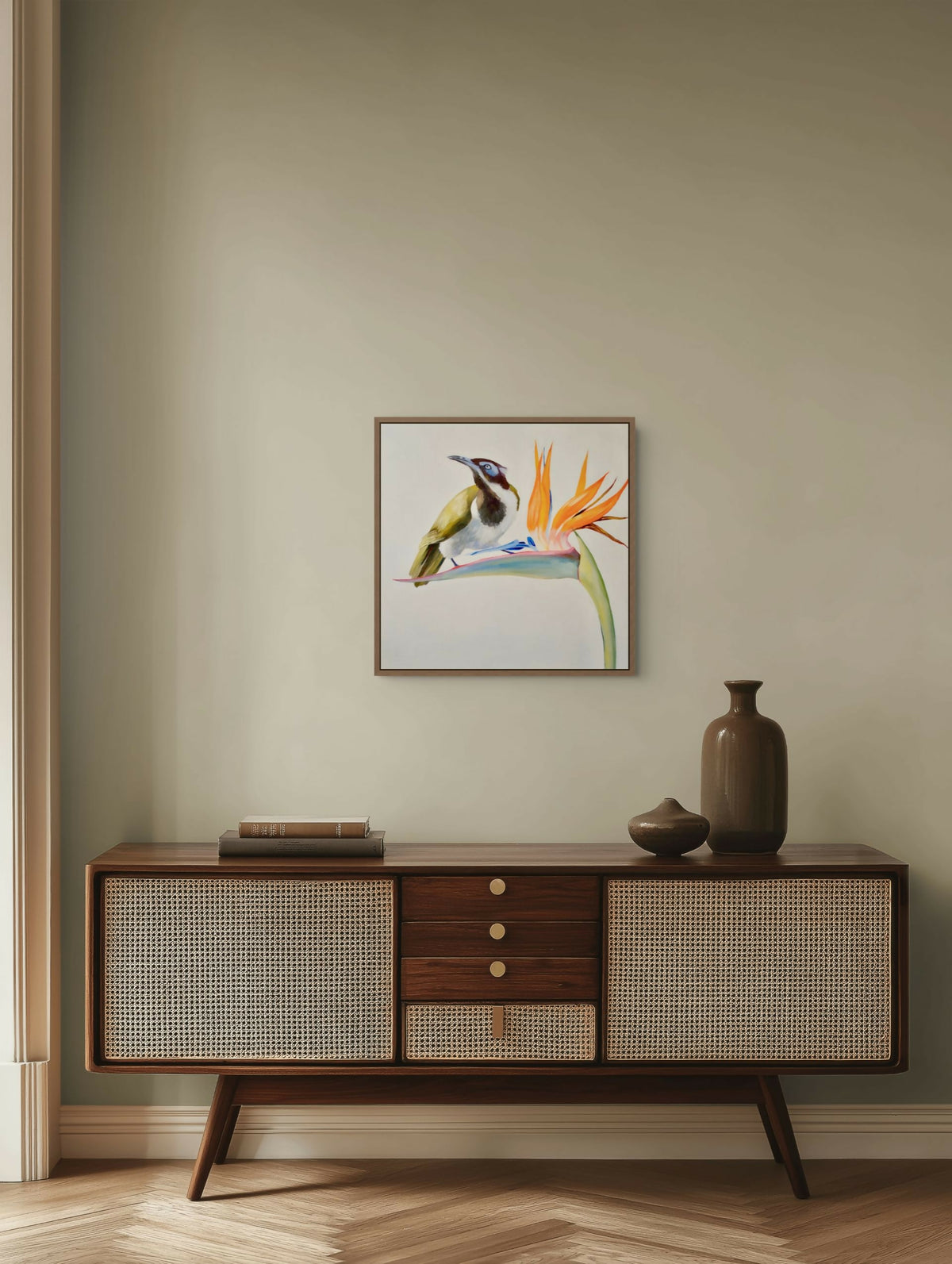 Blue Faced Honey Eater , Original Artwork
