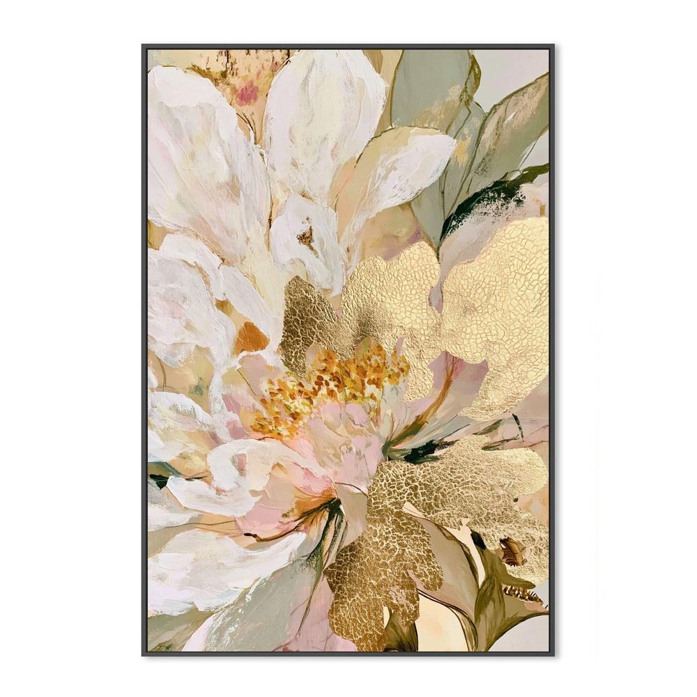 Golden Abstract Bloom-by-Stephanie Jeuffroy-wall-art-print-canvas-poster-framed-Gioia