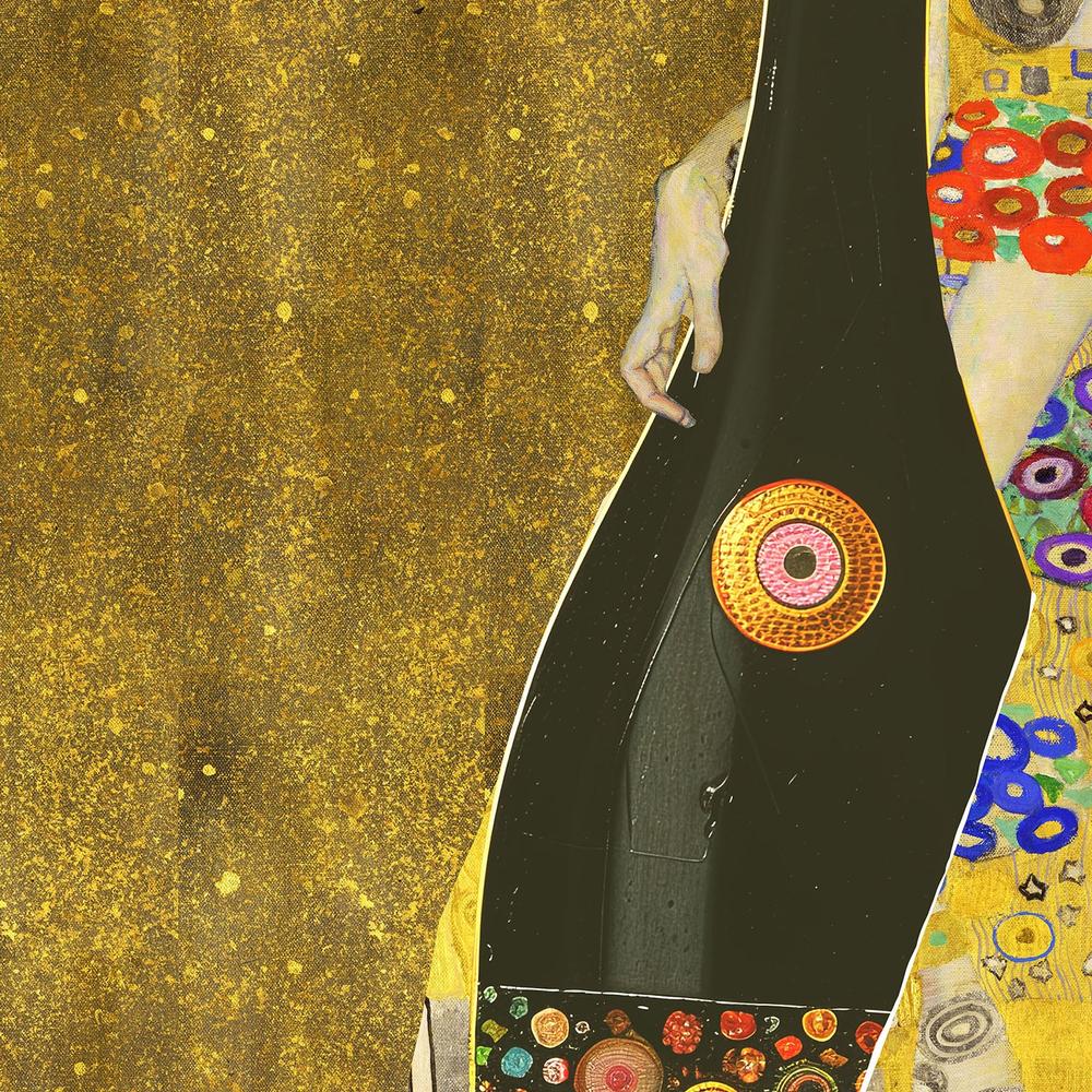 Golden Bottle Embrace-by-Artem Pozdniakov-wall-art-print-canvas-poster-framed-Gioia