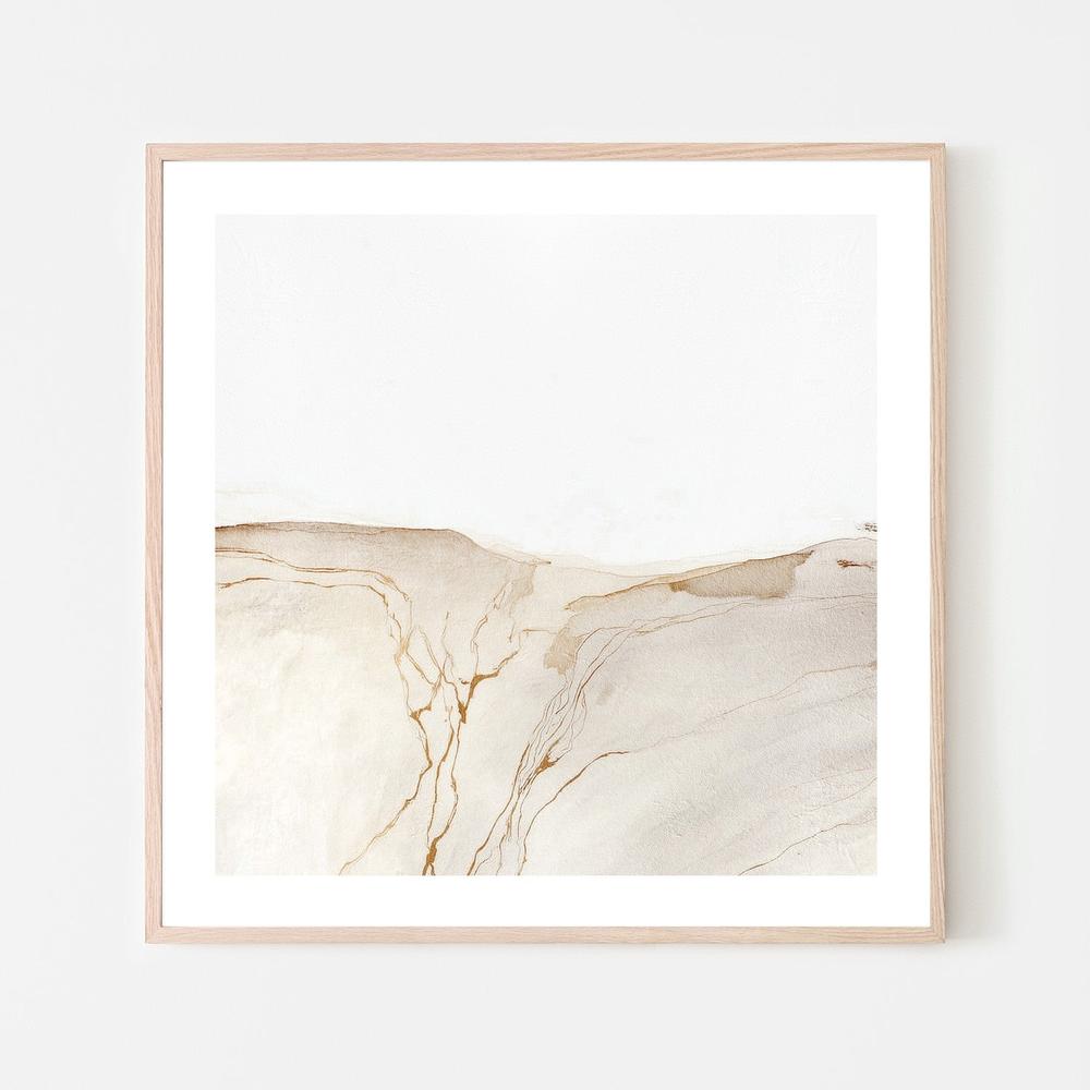 Golden Desert Lines-by-Alma-wall-art-print-canvas-poster-framed-Gioia